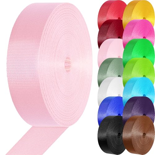 Image of Nylon Webbing 1 inch 1.5 inch Nylon Strap Webbing Straps, 3.3 10 25 50 Yards Webbing Strapping for Bags /Lawn Chair /Climbing Outdoors Crafting DIY Gear Repair