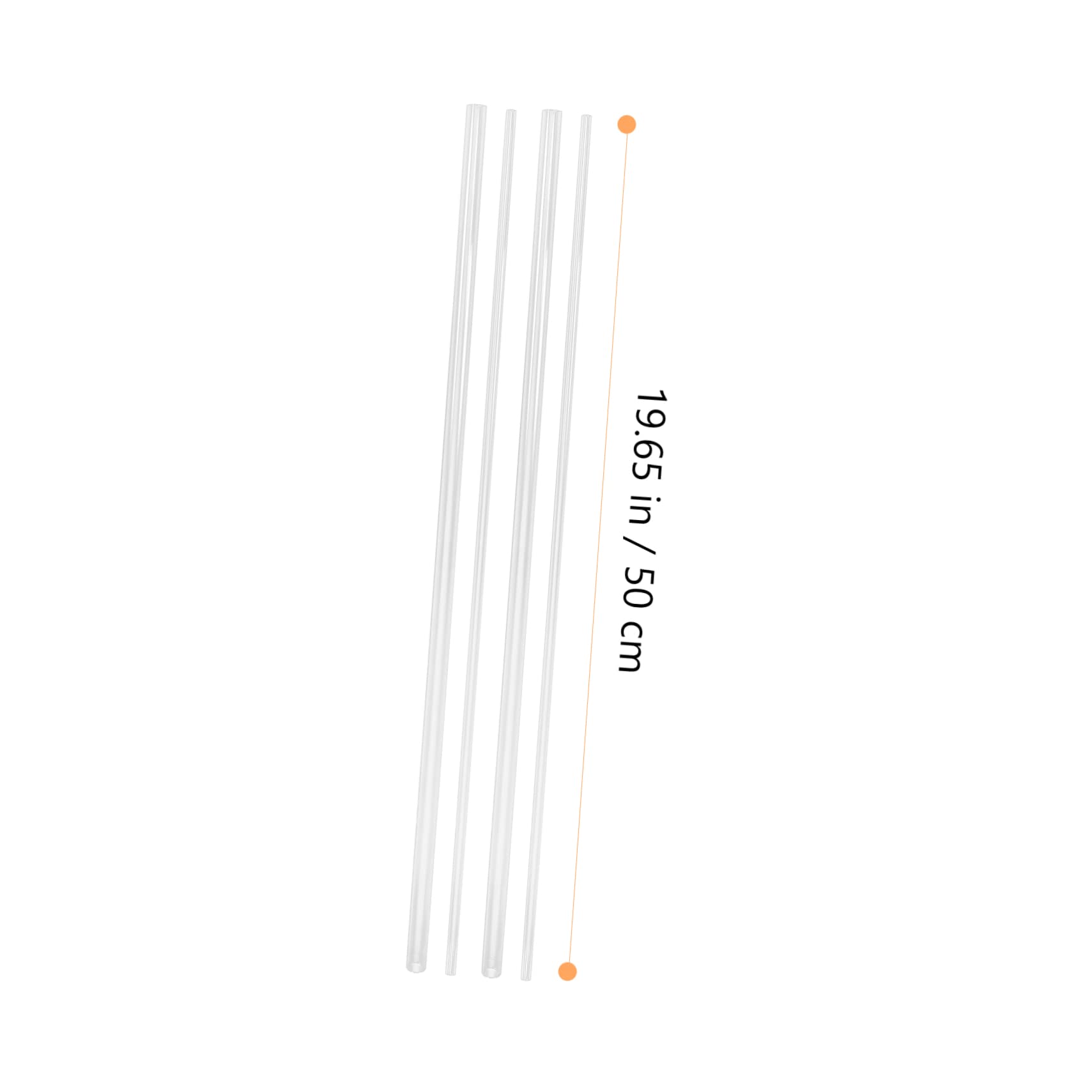 MUSISALY 4 Piece Set Pc Tube Round Craft Tubing Plastic Tubing 10mm Od 8mm Id Versatile for Uses