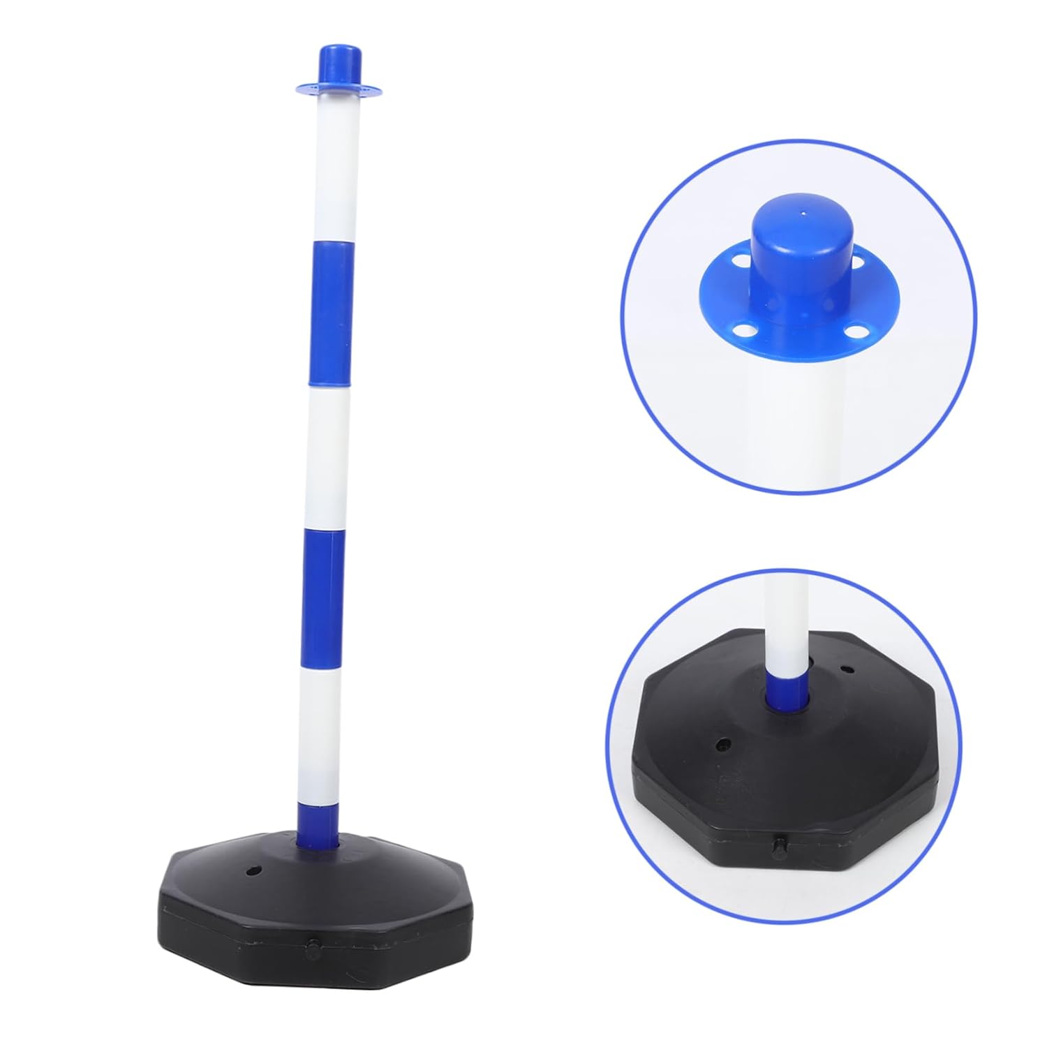 ERINGOGO Delineator Post Cone Water Refillable Base for Traffic Management Portable Safety Barrier for Driveway Security and Road Construction Enhanced Stability for Collision Prevention