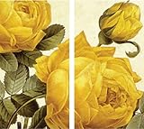 HomArt Large Decorative Yellow Roses Matches