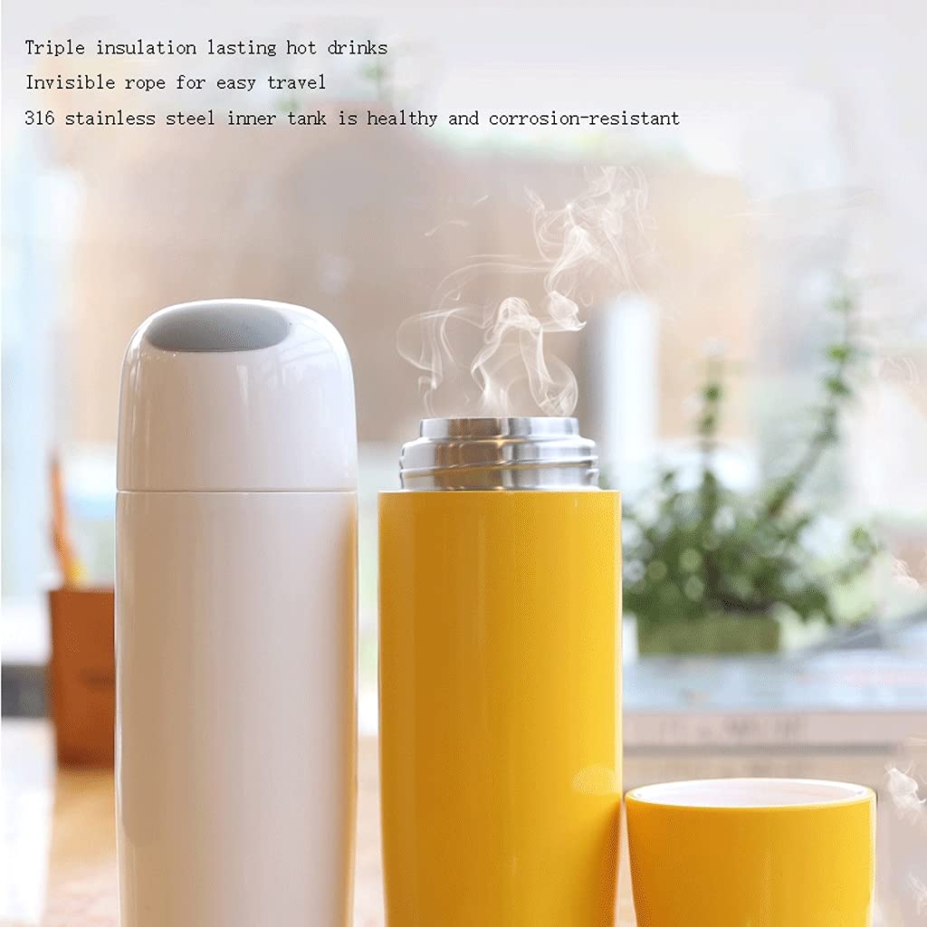 Vakuumisolierte Wasserflasche Wärmeisolierte Wasserflasche 316 Edelstahl Große Kapazität 450 Ml 15,2 Oz Thermos (Color : Pink)