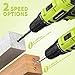 PULITUO'S 20V Cordless Drill/Driver, Electric Screwdriver - 2 Batteries, 30Nm, 21+1 Torque, 2 Speed, Keyless 3/8