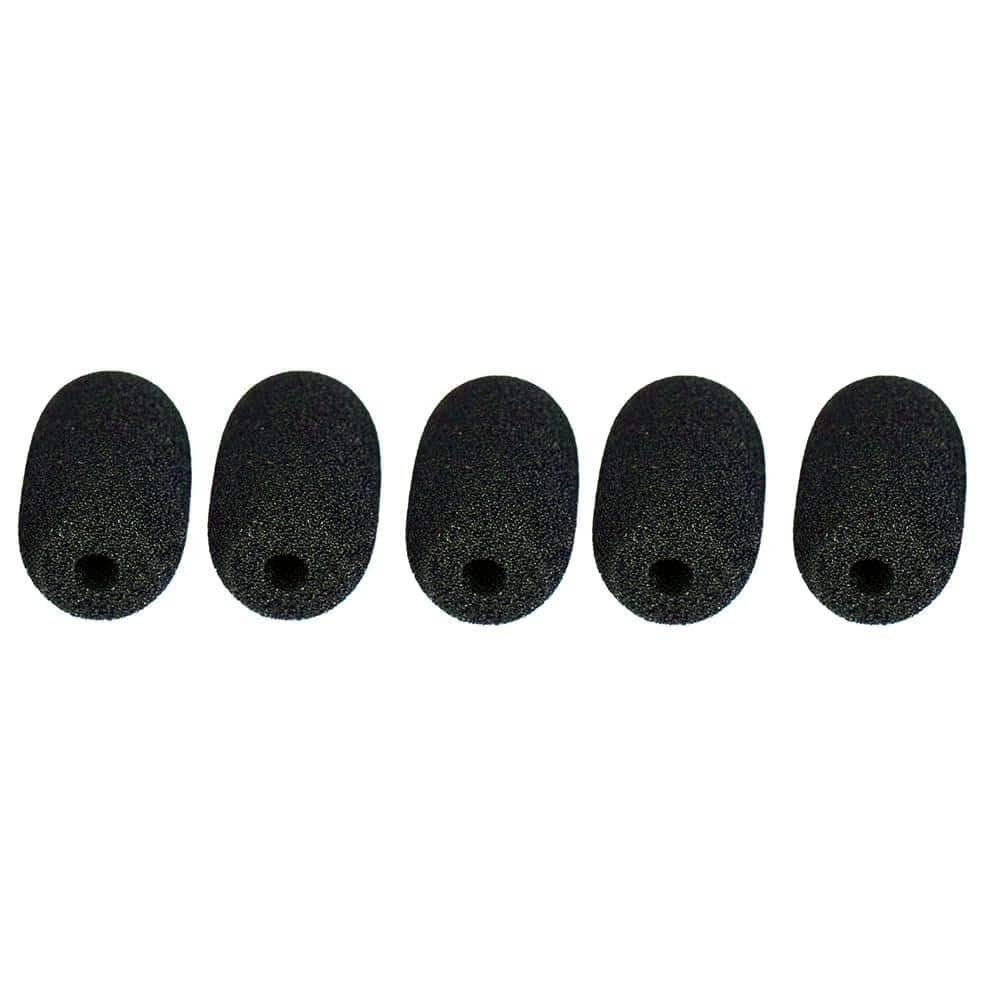 Black Oval Windscreens - 10 Pack for Samson, Fitness Audio E-mic Headset Microphones