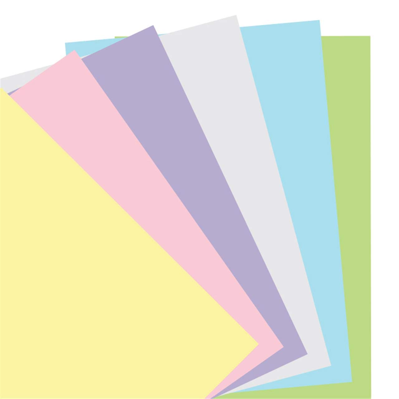 Filofax A5 size Pastel Plain Paper Assorted Colours Organiser Refill 132613