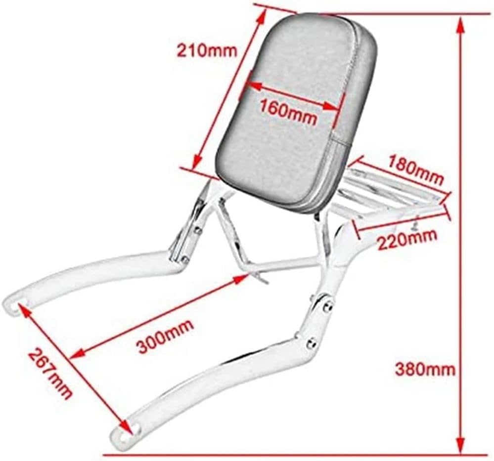 に適合する ヤマハ に適合する ビラーゴ XV 125 250 XV125 XV250 1989-2019 バイク用 パッセンジャー