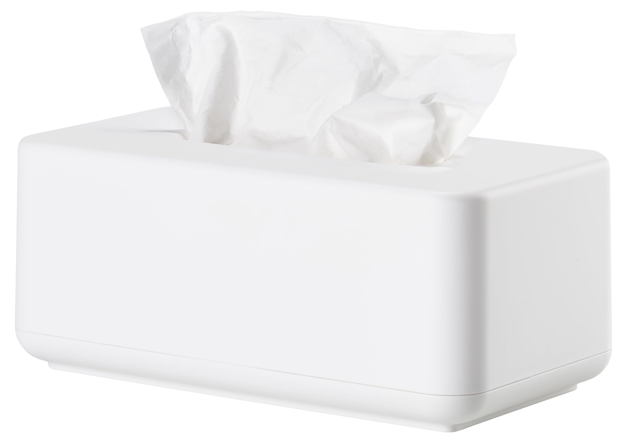 Zone Denmark Ume Taschentuchbox – Nachfüllbare Kosmetiktucher Box für Bad, Küche und Flur – Tissuebox aus Kunststoff – 25,6 x 14 x 10,7 cm – Weiß
