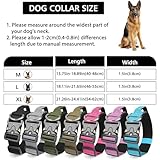 Ledeak Taktisches Hundehalsband mit Griff, Verstellbares Anti Zieh Breites Hunde Halsband Gepolstert, Dog Collar mit Metallschnalle erziehungshalsband für Hunde (Schwarz, M)