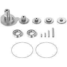 AGFRC RC Servo Gear Set with Bearing, Pins Shaft for B44BLS V2 Low Profile Servo