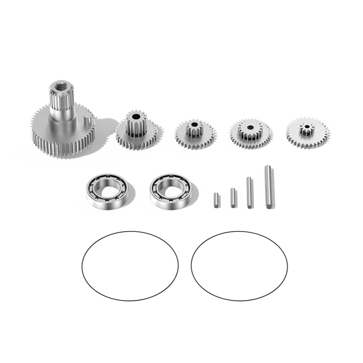 AGFRC RC Servo Gear Set with Bearing, Pins Shaft for B44BLS V2 Low Profile Servo