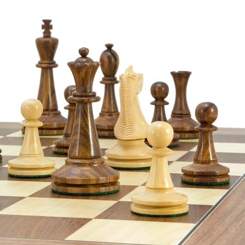 The Regency Chess Company Blackmore seria Sheesham figurki szachowe z deską orzechową 60 cm