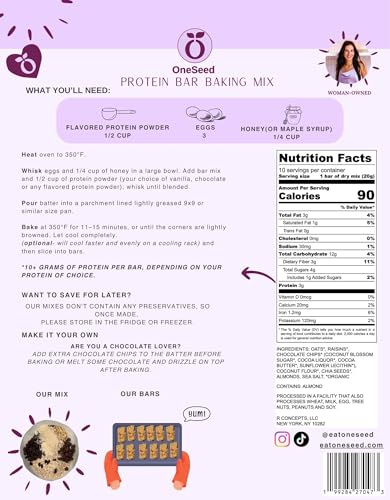 Mezcla para barras de proteína OneSeed, 12 barras, opciones veganas o whey miniatura 2