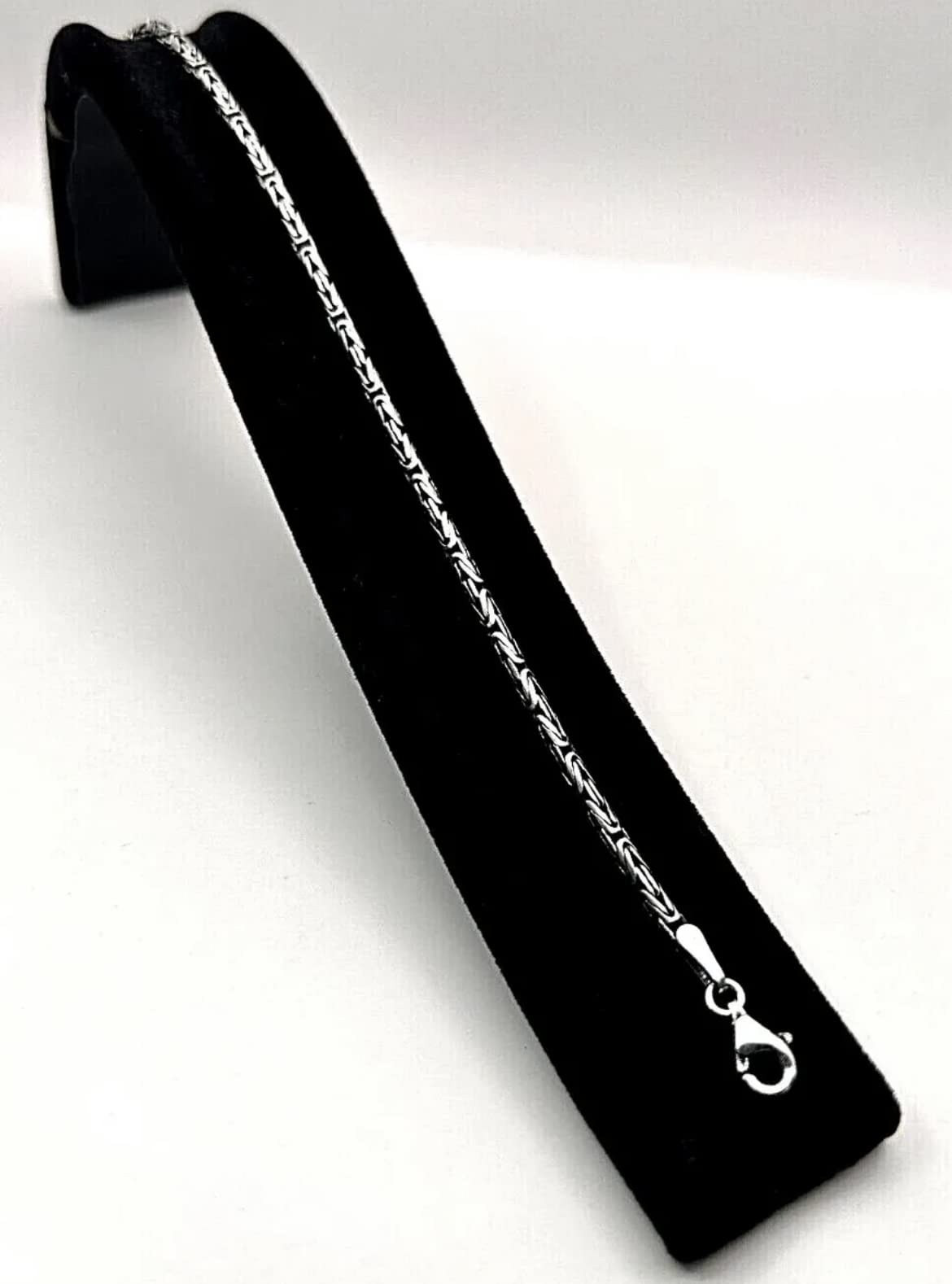 Königskette Massiv Rund 925er Echt Silber oxidiert 2,5mm Breite, Halskette (50 - 60cm Länge) oder Armband (20cm Länge) Herren Kette, mit Schmuckbox, Herren-Schmuck Geschenkidee Vatertag, Geschenke Männer