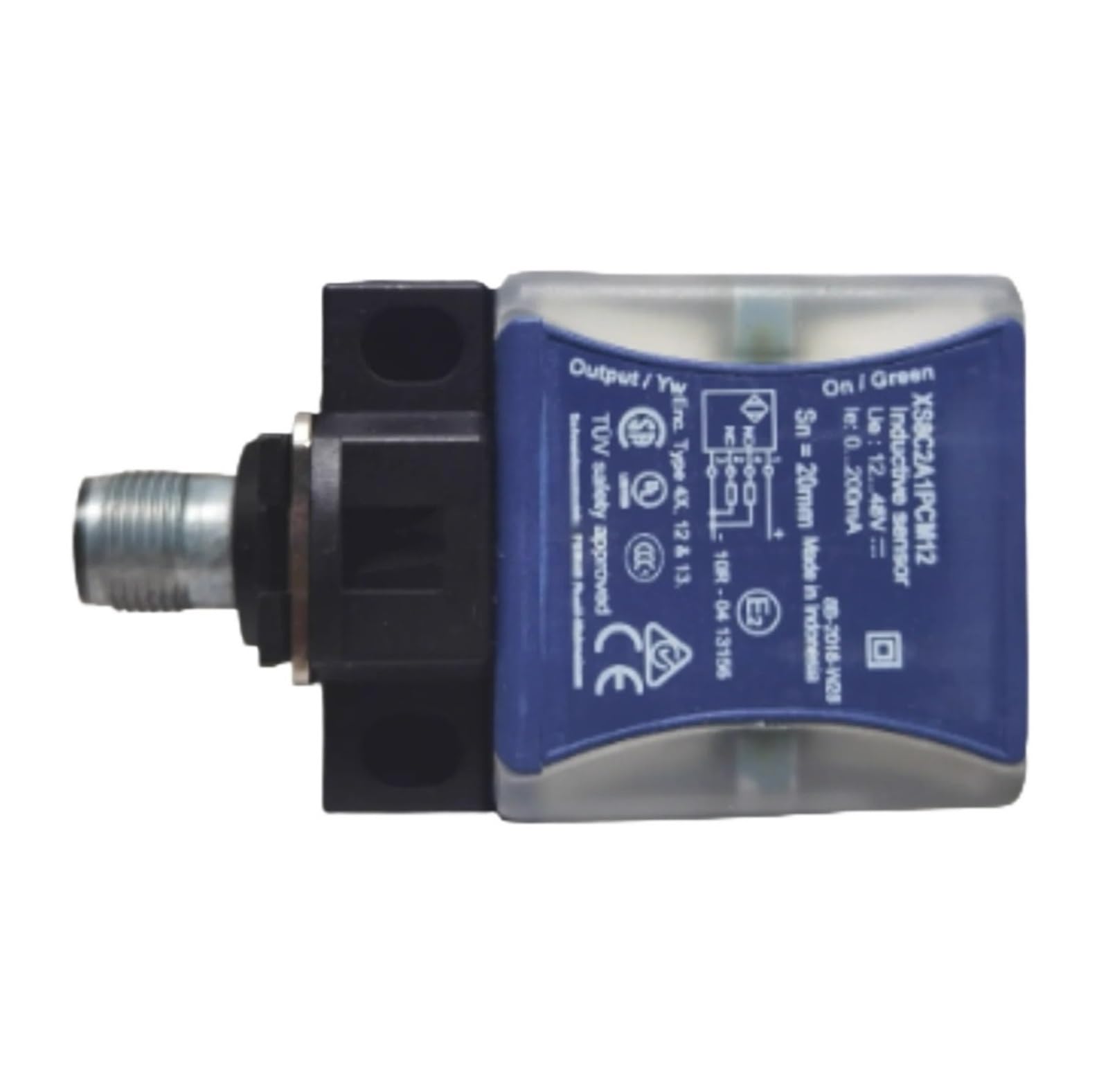Capteur de proximité XS8C2A4PCM12 inductif format cubique pour convoyeur industriel