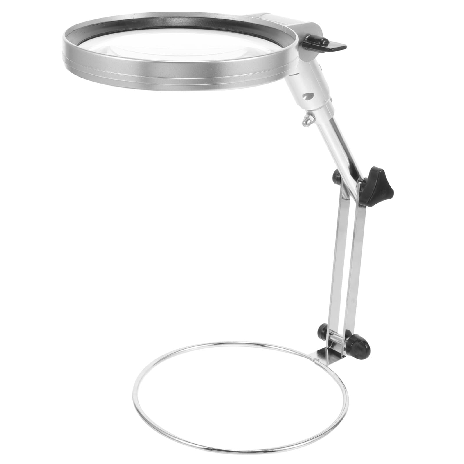 SHINEOFI LED Tischlupe mit Licht und Abnehmbarem Griff aus Kunststoff und Metall Leichter Vergrößerungslampe für Basteln Nähen Kreuzstich und Elektronische Reparatur