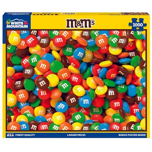 Rompecabezas White Mountain 1000 piezas M&M's Colorido, piezas grandes, regalo para adultos y familia, 24x30 pulgadas miniatura 1