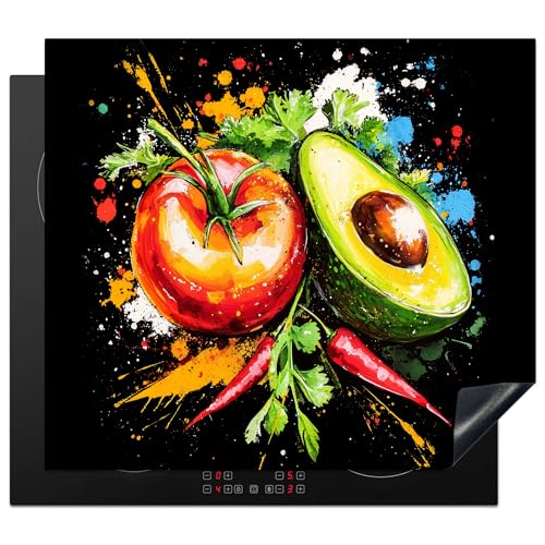 Protège Plaque Induction 60x52 cm KitchenYeah pour table vitrocéramique décor graffiti - 2