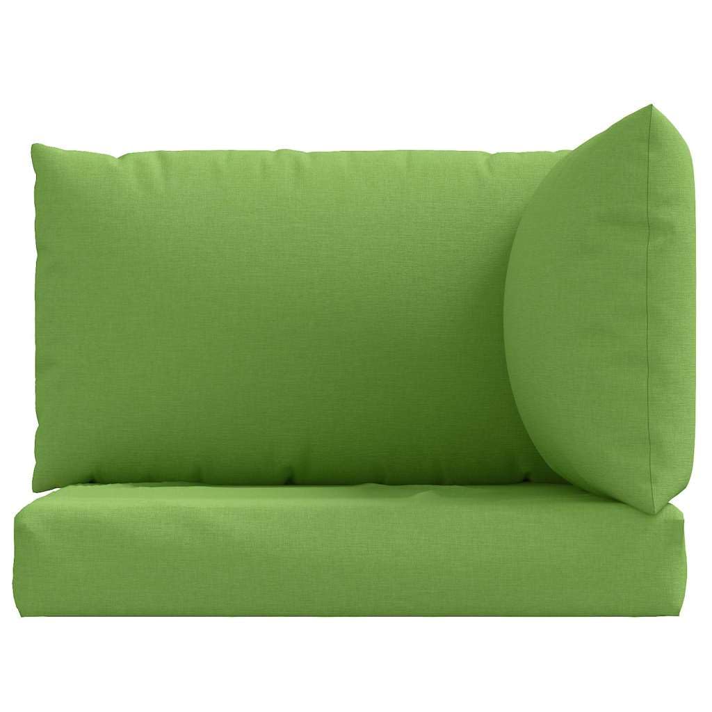 Palettenkissen 3-tlg. Melange Grün Polyester Outdoor Sitzkissen
