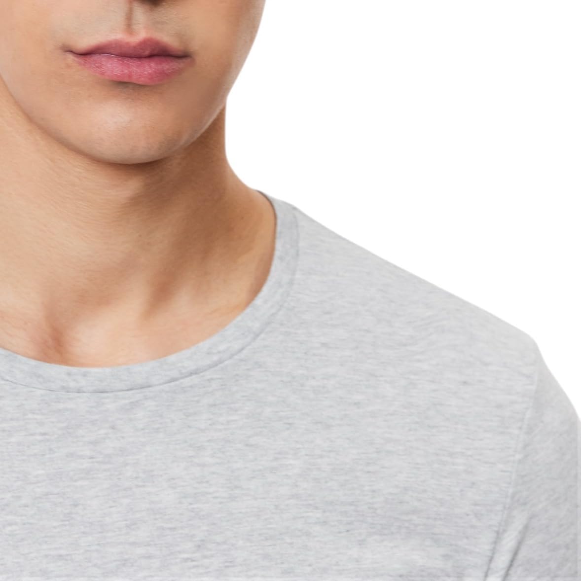 Lacoste Męskie niezbędniki, 3-pak, 100% bawełna, regularny krój koszulki z okrągłym dekoltem, Biały/srebrny Chiny/czarny, XL