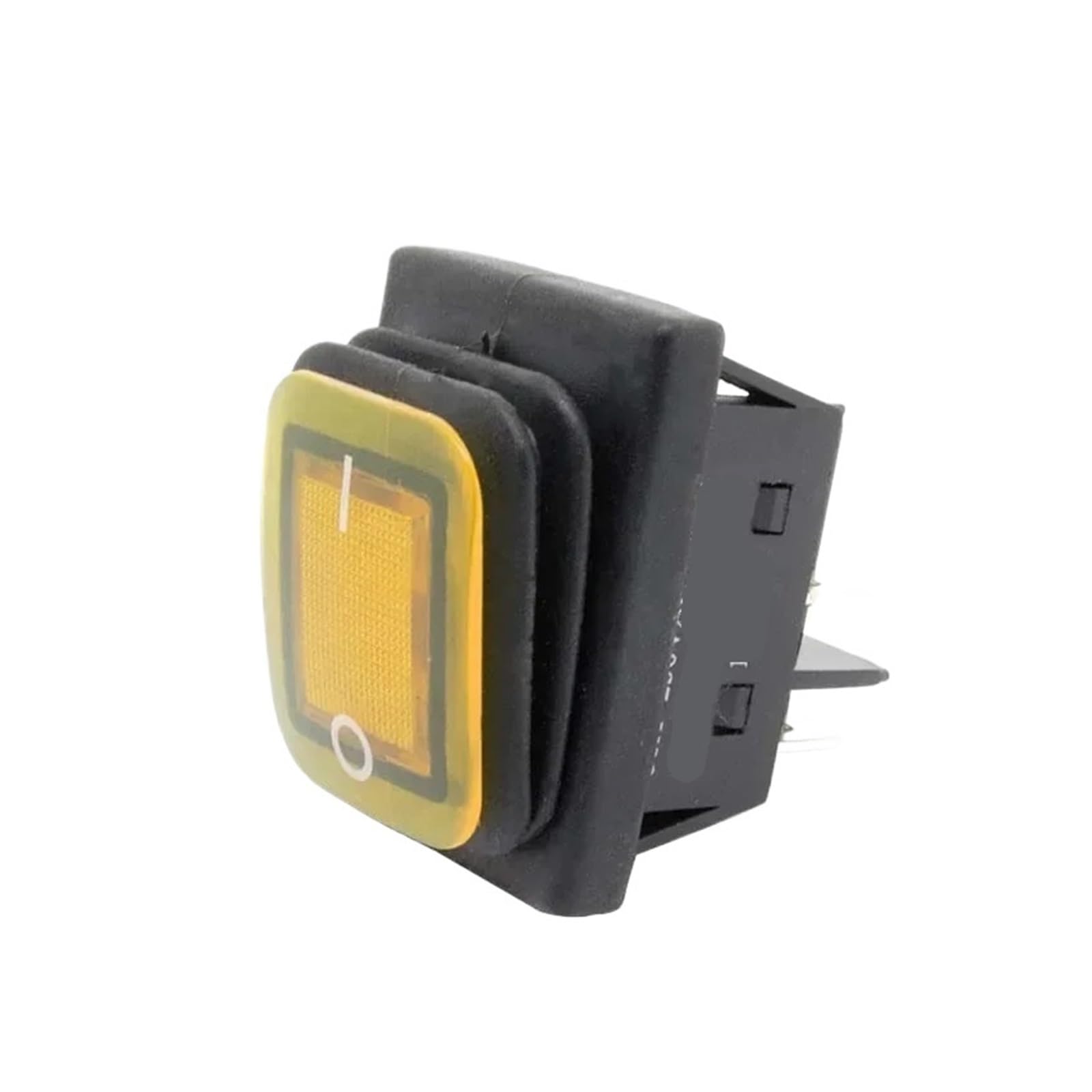 1 Uds 16A 250VAC KCD4-201 Interruptor Basculante 12V 220V DPST De 4 Pines(Black No Led,220V)