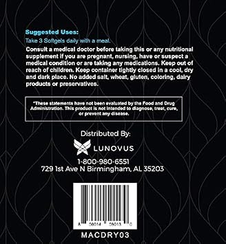 Visual Advantage Tear Support Eye Vitamins for Dry Eyes - 3-Month Supply, 270 Softgels - Supports Eye Moisture & Lubrication, Omega-3, Gluten-Free, Non-GMO