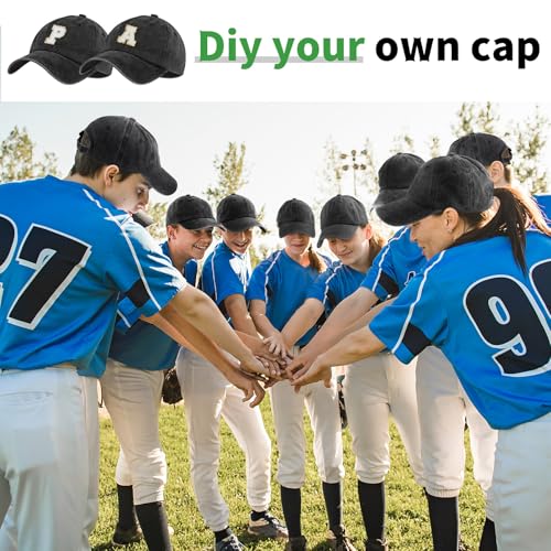 Image of Bonuci 24 /50 Pack Vintage Baseball Hat Bulk Washed Baseball Cap Adjustable Cotton Golf Hats for Men Women Sports