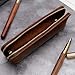 AIGUONIU Pencil Case, Work Accessories, (pens, Stationery and Personal Items) (Brown)