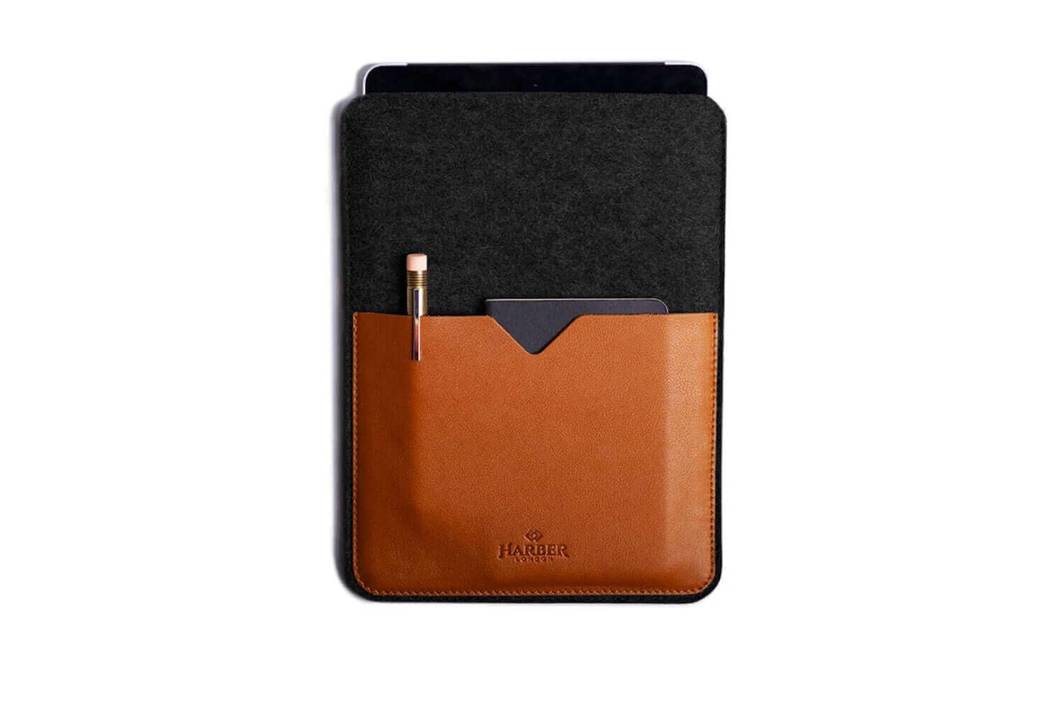 Harber London Black Edition – skórzany pokrowiec na tablet i czytnik e-booków (Kindle/Kindle Paperwhite (2012/2018), CZARNY)