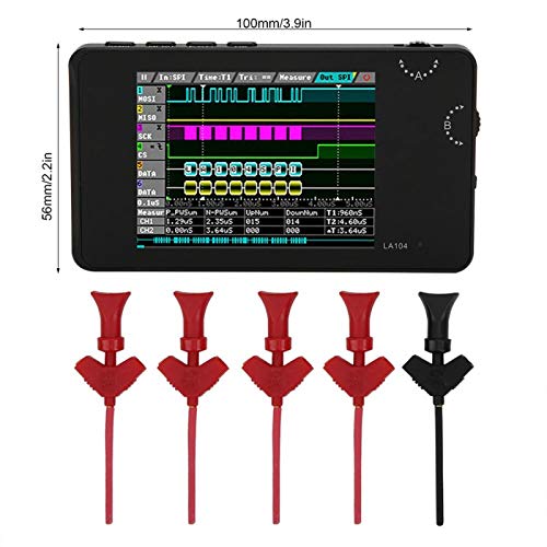 Analizador lógico para electrónica automotriz de 4 canales y pantalla LCD digital portátil 6