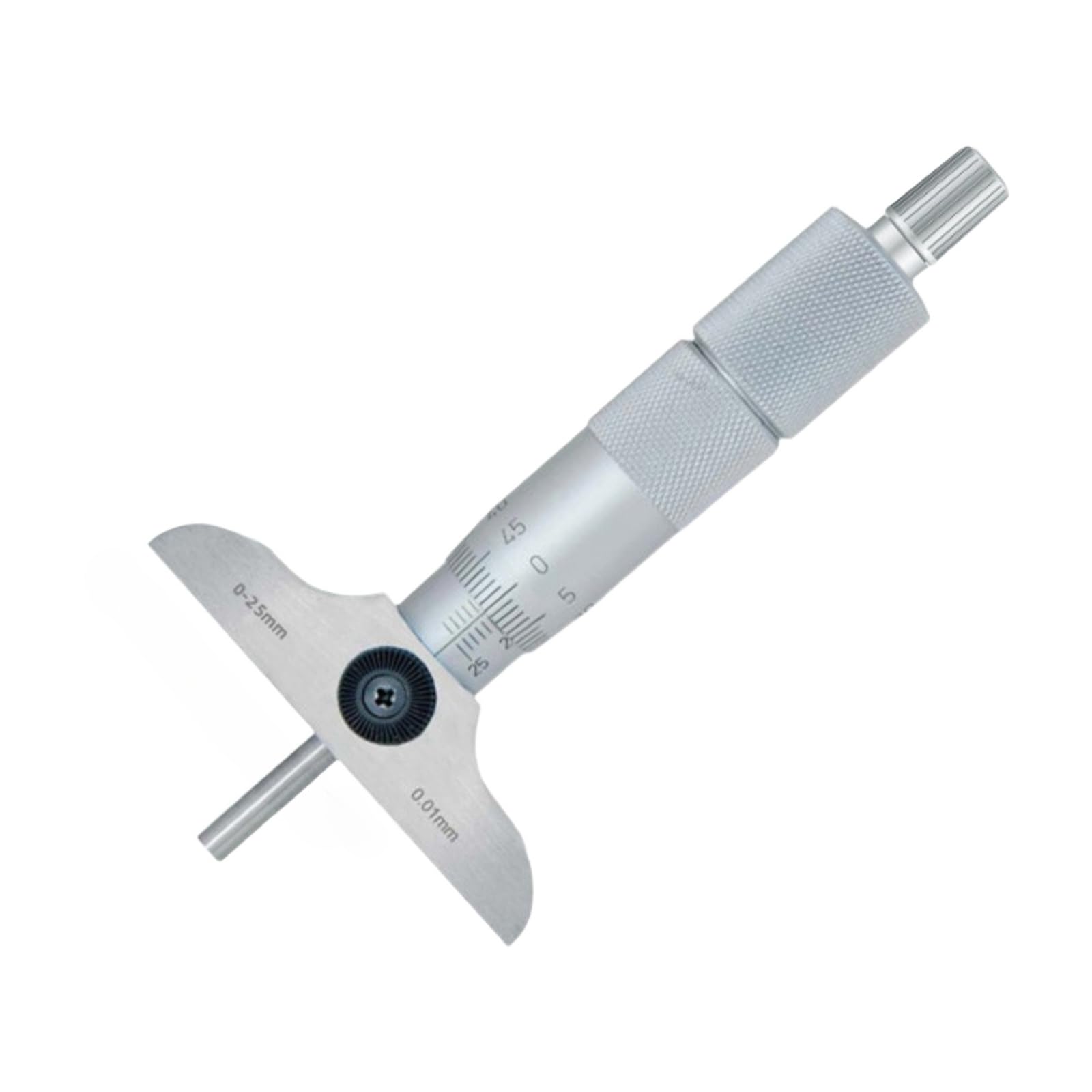 Micrómetro exterior, 0-300 mm, 0-25, Puntas esféricas, planas(0-25 Flat Tip Plug-In 63mm)