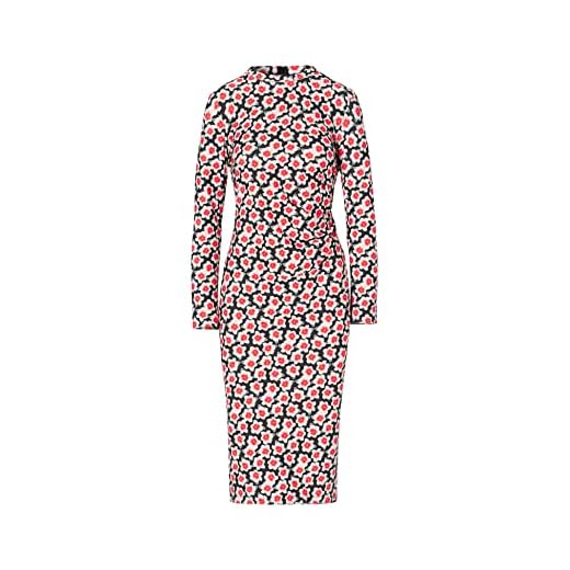 Jonathan Cohen, Dress With Side Twist, XS, Red Floral