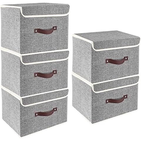 TYEERS Faltbare Aufbewahrungsbox mit Deckel Cover