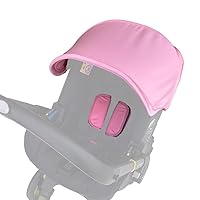 Vista 1 de Accesorios de repuesto para cochecito, protector de protección, parasol textil compatible con asiento de automóvil y cochecito Doona (rosa claro)
