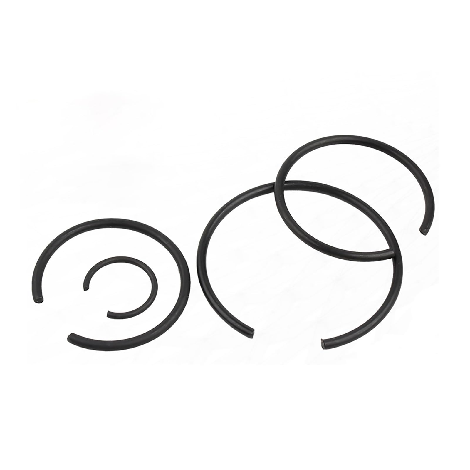 Anneaux de verrouillage, anneau de verrouillage en fil d'acier pour 70 trous en acier au manganèse/anneau élastique pour trou de type C/anneau d'arrêt de roulement (16 mm 50 pcs)