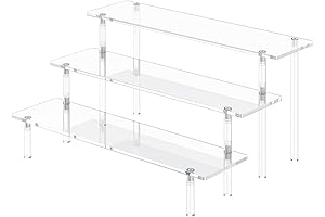 3 Tier Acrylic Display Risers: Showcase Your Perfume Collection with Elegance