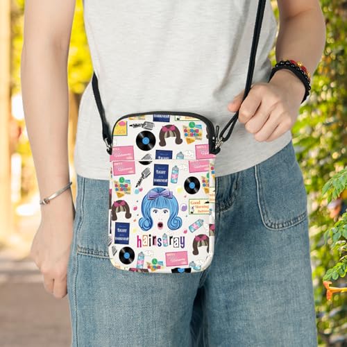 LEVLO Hairspray Musical Crossbody Bag Tracy Fans Gift Hairspray Tracy Musical Shoulder Bag Musical Theater Merch (Hairspray C Bag)4