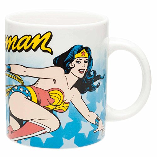 Zak Designs WWNE-1590 Wonder Woman Comics Ceramic Mug Gift Box, Medium, Multicolor