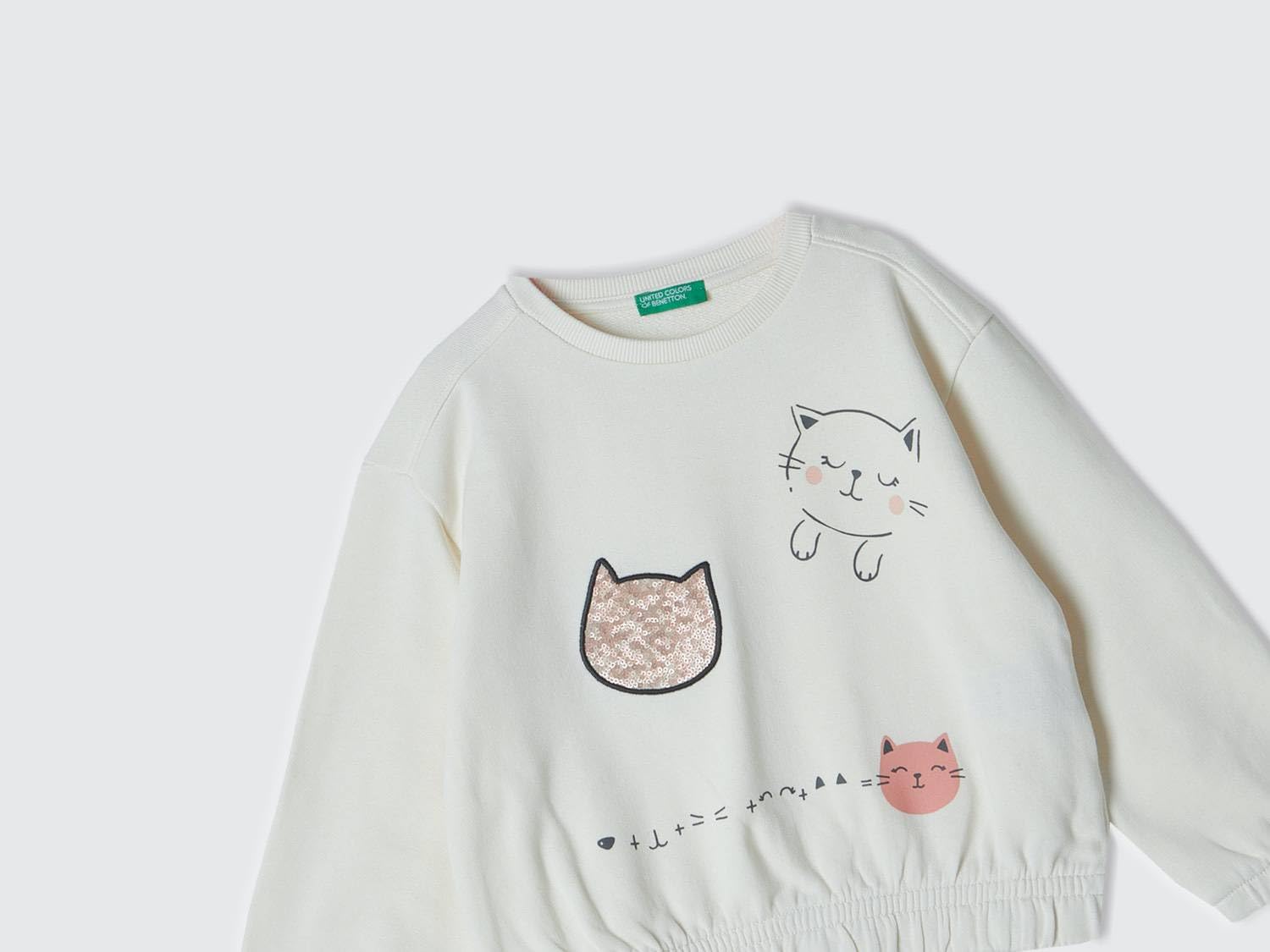 United Colors of Benetton Bluza z kapturem Dziewczynki Maglia G/C M/L 3j68g10fe