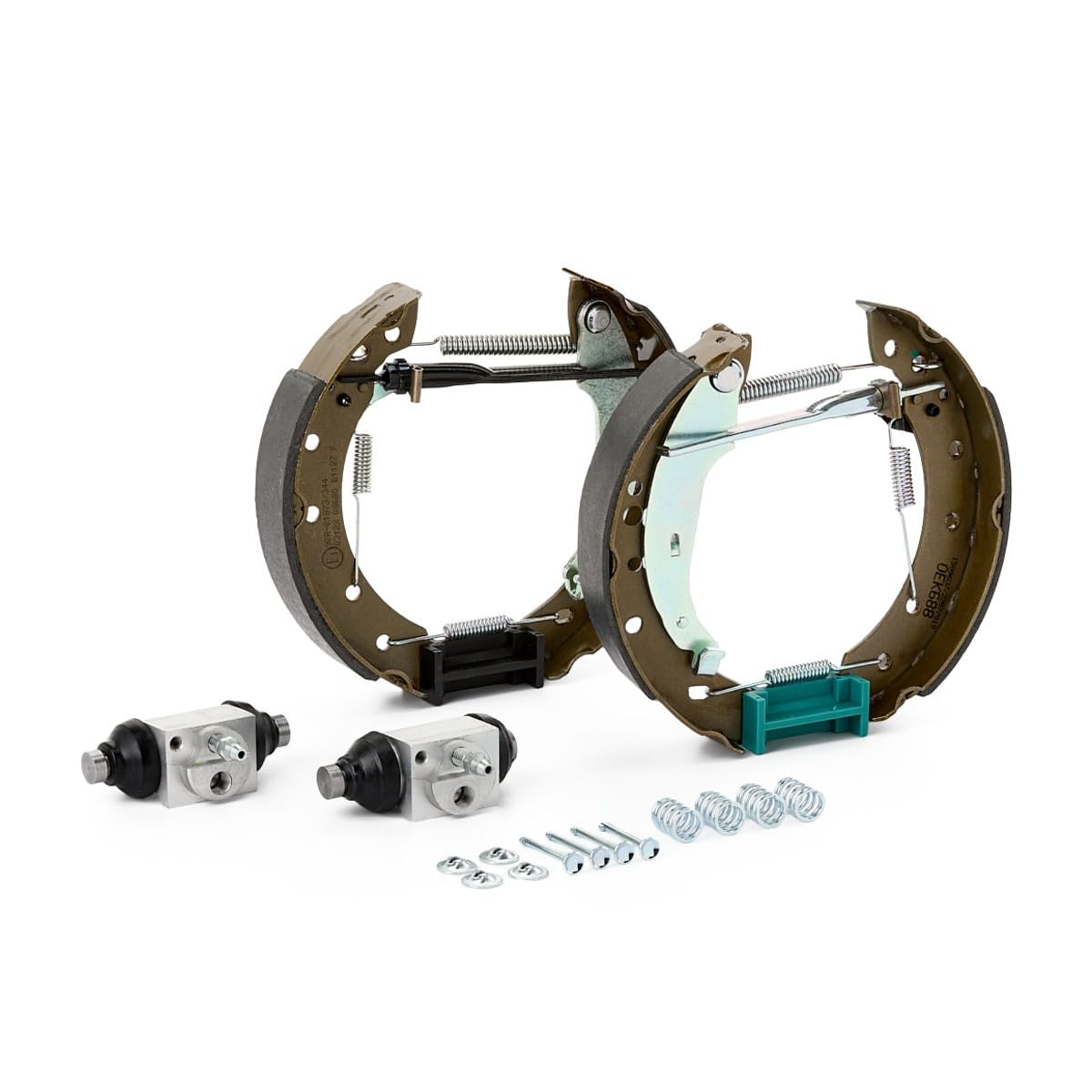 RIDEX 3859B0235 Kit frenos disco de tambor Trasero con cilindro de freno de rueda con accesorios con material de montaje/fijación Compatible con RENAULT Twingo 2 CN0