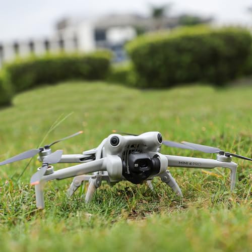 ZJRXM Landefüße für DJI Mini 4 Pro Zubehör, Erweiterte Fahrwerk Landegestell Landing Gear für DJI Mini 4 Pro, Spinnenbein Extended Landegestell Kit für DJI Mini 4 Pro (Grau)