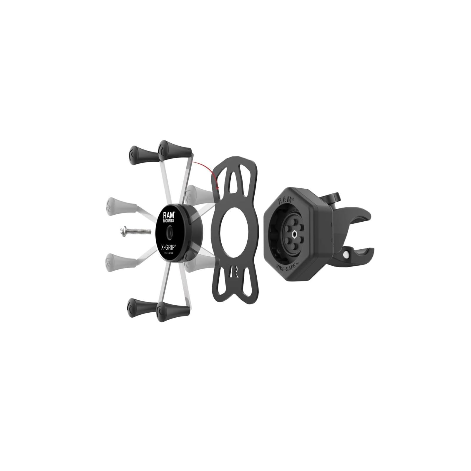 Amazon | ラムマウント(Ram Mounts) 防振Xグリップ(M)＆タフクロー(S