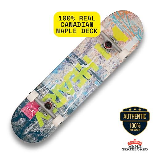 Image of Hearty Pro Complete Skateboard Pack | Unassembled | 8 inch X 31.66 inch | for Adults & Teens | Skate Supply India (Urban Surge Green)