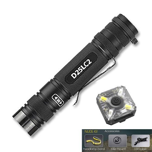 EagleTac D25LC2 Clicky linterna LED Nichia 219 B11  560 lumens W/libre Nitecore nu05 Kit