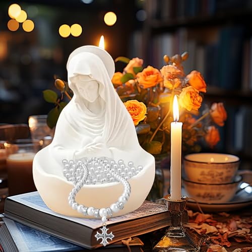 Estatua Virgen María Nuestra Señora de la Gracia en Resina miniatura 5
