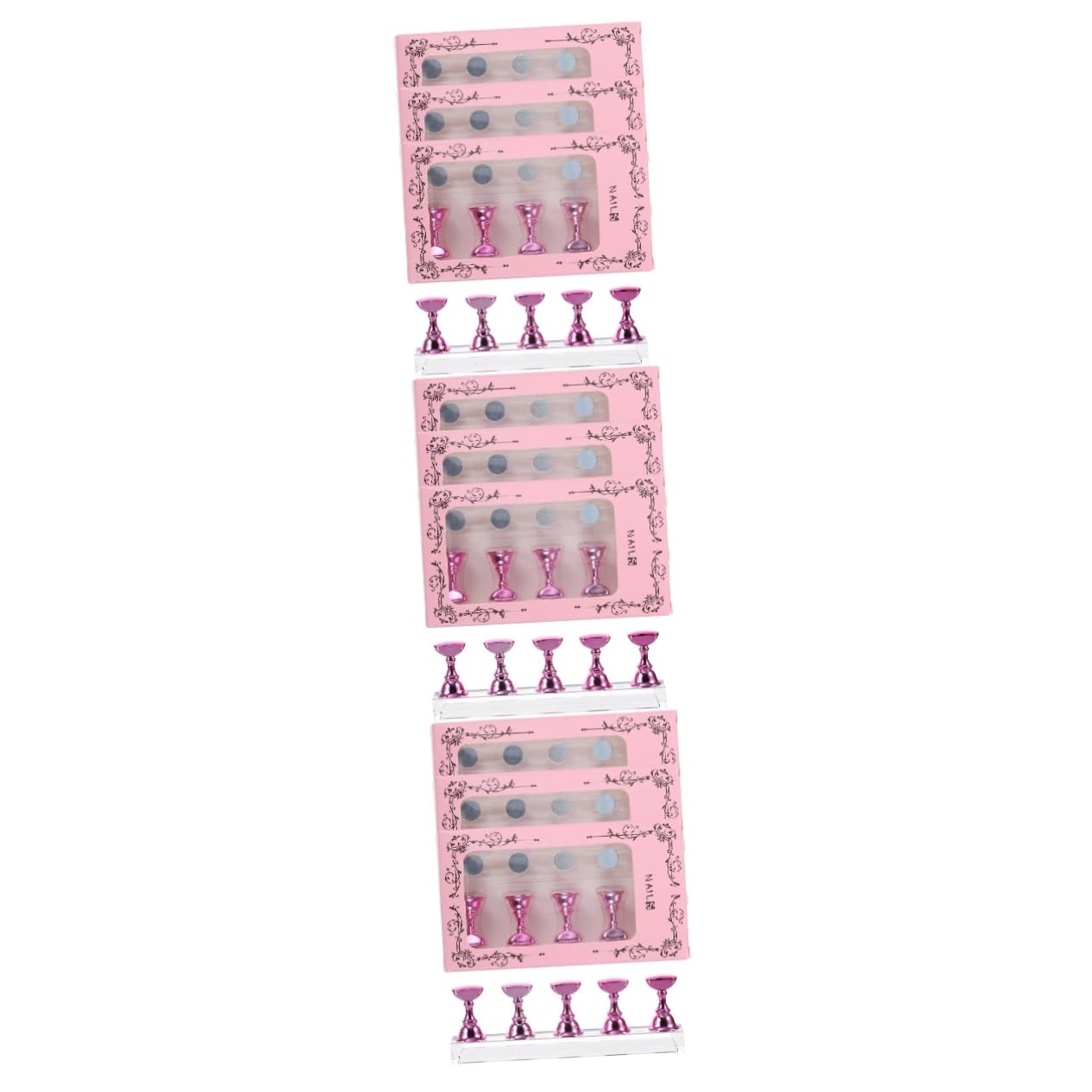 POPETPOP 60pezzi Per Unghie Acrilico Per Allenamento Nail Esposizione Falsi Unghie Per e Appassionati Manicure