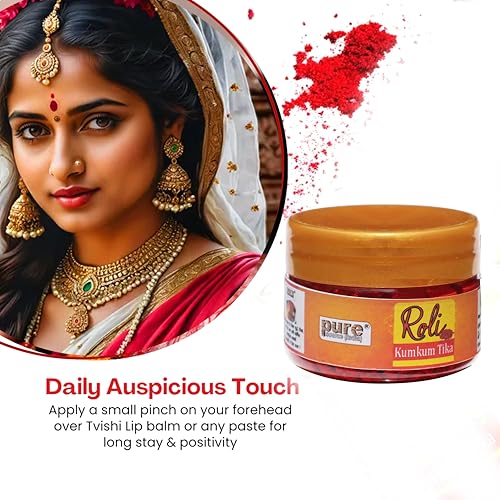 Image of Pure Source India Ready-to-Use Red Kumkum Tilak Paste for Pooja & Spiritual Rituals |Natural and Organic Ingredients (50 GM)