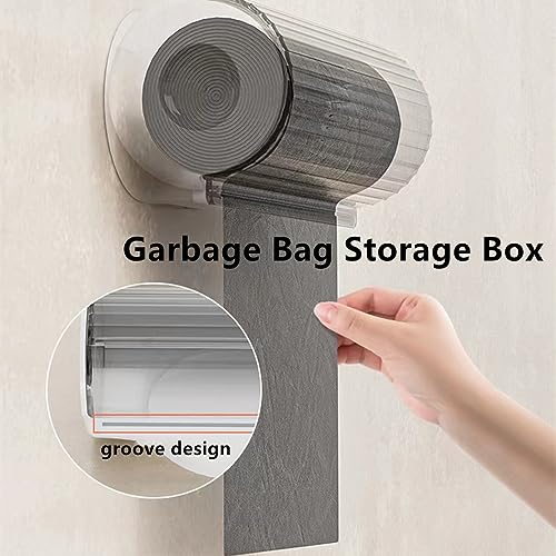 2 Stück Müllbeutel Aufbewahrungsbox, Müllsackspender Rollenhalter für Küche Badezimmer, Wandmontage unter der Spüle, Müllsack-Aufbewahrungshalter, Müllsack-Spender, Heimschrank, Wohnzimmer