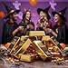 SABLUE Replica Gold Bar Fake Golden Bar Brick Bullion Glittering Plastic Novelty Gift Joke Decorative Prop Movie Prop Stage Pirate Party Favors Supplies Treasure Hunt Game Bullion Halloween (S-M)