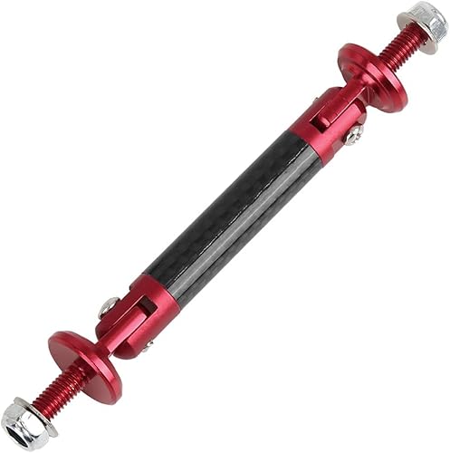 X AUTOHAUX Coche Ajustable Parachoques Delantero Parachoques Divisor Soporte Rod Fibra Carbono