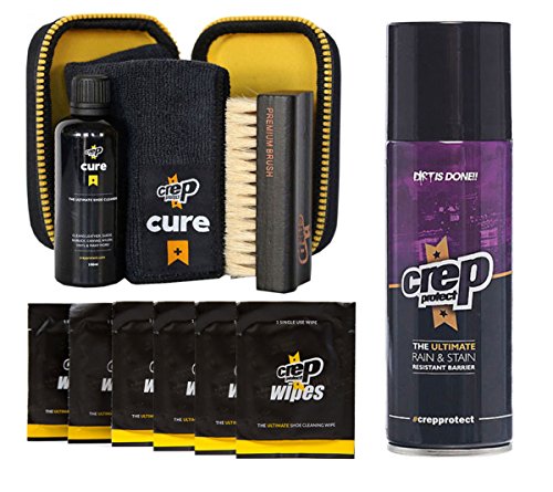 Crep Protect Cure Kit, Ultimate Rain & Stain Shoe Spray and 6 Wipes