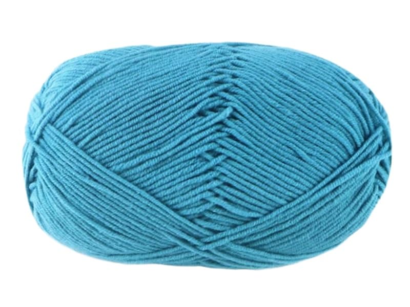 Fil coton au lait 4 épaisseurs pour crochet, tricot de 120m peigné 50g